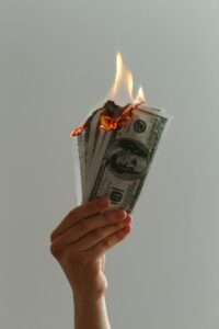 burning money