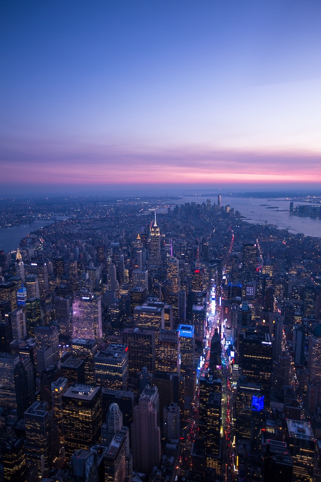 manhattan at night