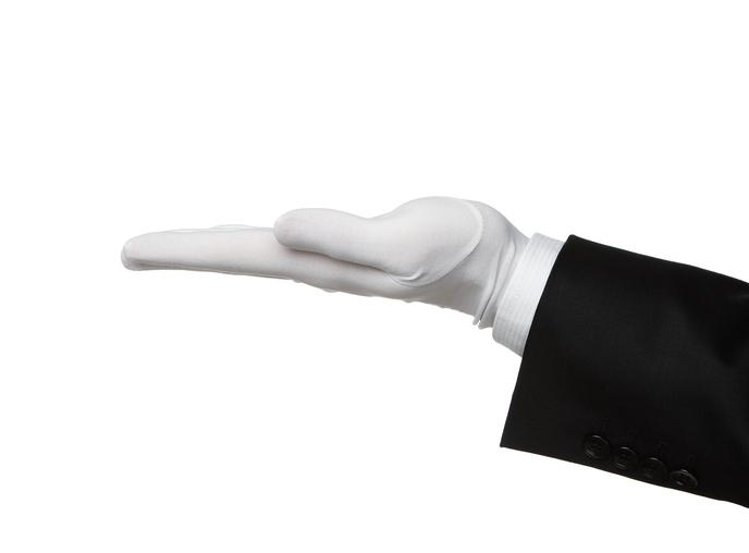 white glove